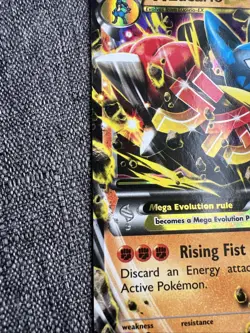 Pokemon M Lucario EX Ultra Rare Holo XY Furious Fists 55/111 220 HP Card - Image 5