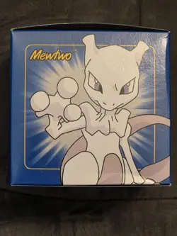 Pokemon Burger King 23k Gold Plated Trading Card Mewtwo Blue Box - Image 3