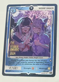 Gamersupps Vcard/ Womp Snack Limited Edition 9 Promo Card/TCG/Uk seller - Image 1