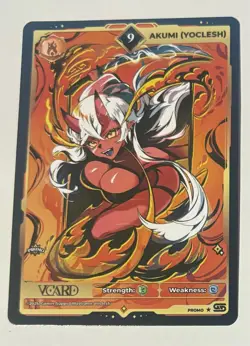Gamersupps Vcard/ Akumi (yoclesh) Limited Edition 9 Promo Card/TCG/Uk seller - Image 1
