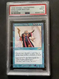 Magic The Gathering Mind Over Matter Exodus Regular Graded 9 PSA - Image 1