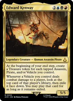 Edward Kenway (REGULAR) x1 - MTG Assassin's Creed ACR #53 - Image 1
