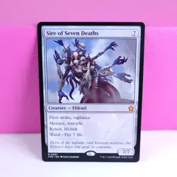 1x Sire of Seven Deaths Non-Foil Regular LP MTG Magic The Gathering Foundations - Image 1