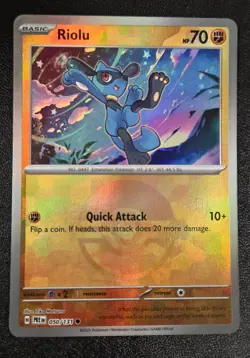 Pokemon TCG - Riolu (Poke Ball ) Common SV: Prismatic 050/131 NM - Image 1