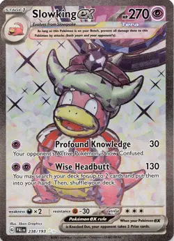 POKEMON Slowking ex - #238/193 Holo SV02: Paldea Evolved NM - Image 1
