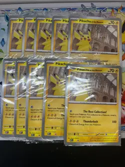 Pokemon Pikachu At The Museum Jumbo Promo Sealed - x10 - Image 1