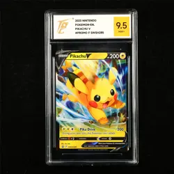 TQG 9.5 MINT+ 2023 Pokemon ENG Pikachu V SWSH285 Promo - Image 1