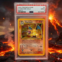 2000 Pokemon Base Set 2 Charizard Holo #4/130 PSA 2 GOOD - Image 1