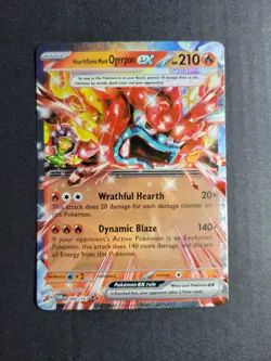 Hearthflame Mask Ogerpon Ex 40/167 Pokemon TCG S&V Twilight Masquerade DBL Rare - Image 2