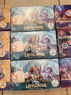 Lorcana Booster Box Bundle Sealed New Lot of 9 Disney Mickey Mouse Stitch - Image 3