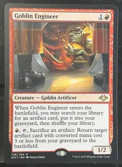 Goblin Engineer NEAR MINT 128/254 Modern Horizons Regular - Image 1