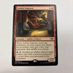 Goblin Engineer NM Modern Horizons MTG 128 / 254 English Regular Artifact Tutor - Image 1