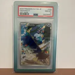 2025 POKEMON JPN SV11W-WHITE FLARE ART RARE #102 OSHAWOTT PSA 10 - Image 1