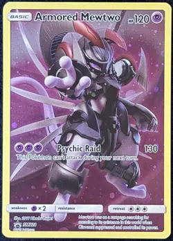 Pokemon 2019 - Armored Mewtwo - SM228 Full Art Holo Promo - Near Mint - Image 1