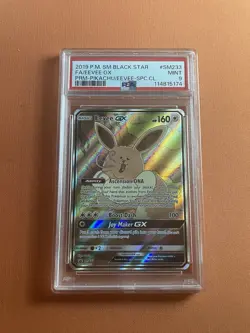 Pokemon TCG Eevee GX SM233 Full Art Promo Black Star Ultra Rare Holo - Image 1