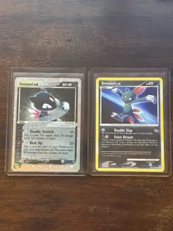 Pokemon Sneasel ex 103/109 Holo & Sneasel 100/130 Card Lot EX Team Magma Diamond - Image 1