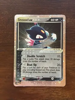 Pokemon Sneasel ex 103/109 Holo & Sneasel 100/130 Card Lot EX Team Magma Diamond - Image 4