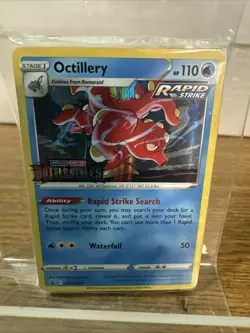 Pokemon SEALED Octillery SWSH089 SWSH Battle Styles Prerelease Promo Pack!! - Image 1