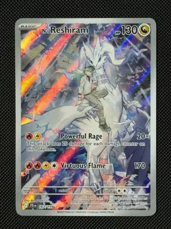 Pokemon Cards N's Reshiram 167/159 Journey Together Illustration Rare - Image 1