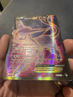 Pokemon TCG Espeon EX Holo Full Art Ultra Rare Card 117/122 XY Breakpoint LP - Image 3