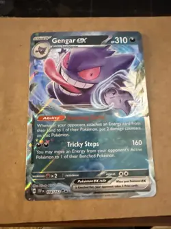 Gengar ex 104/162 Temporal Forces Double Rare Pokemon TCG NM - Image 1