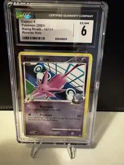 Pokemon Card Reverse Holo Espeon 4 18/111 CGC 6 Platinum Rising Rivals - Image 3