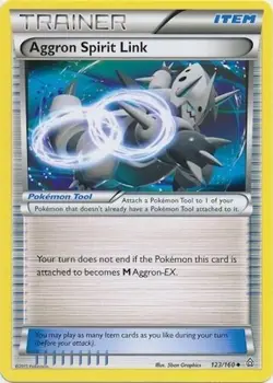Pokemon TCG - Aggron Spirit Link - 123/160 - Uncommon - Primal Clash [Near Mint] - Image 1
