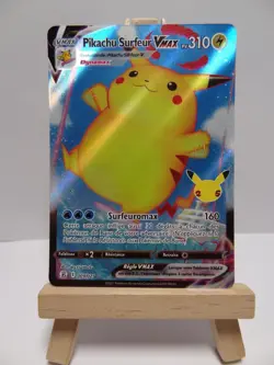 Carte Pokemon Pikachu Surfeur VMAX 009/025 - Celebrations 25 Ans - EB7.5 NEUF FR - Image 2