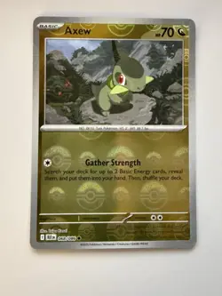 Pokemon - Axew (Poke Ball Pattern) - 068/086 - SV: Black Bolt - Holo - Common NM - Image 1