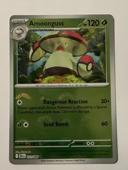 Pokemon TCG Amoonguss 011/086 POKEBALL Reverse Holo Black Bolt - Image 1