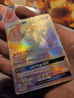 Lugia GX - 227/214 - Pokemon Lost Thunder Sun & Moon Secret Rare Card HP DMG WOW - Image 3