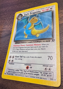 Vintage Dark Dragonite 5/82 Team Rocket Holo base set 1999 Pokemon Card ungraded - Image 4