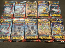 Pokemon TCG Scarlet & Violet Surging Sparks Booster Pack Lot (10) New & Sealed - Image 2