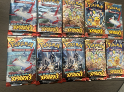 Pokemon TCG Scarlet & Violet Surging Sparks Booster Pack Lot (10) New & Sealed - Image 3
