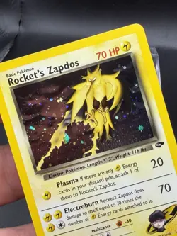 Rocket's Zapdos 15/132 Holo Rare Gym Challenge Pokemon MP EL3 - Image 3