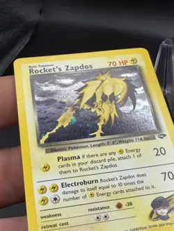 Rocket's Zapdos 15/132 Holo Rare Gym Challenge Pokemon MP EL3 - Image 4