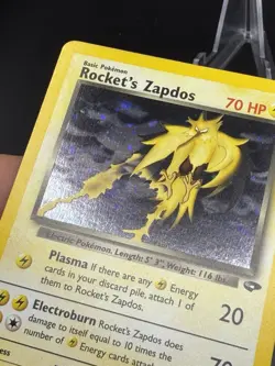 Rocket's Zapdos 15/132 Holo Rare Gym Challenge Pokemon MP EL3 - Image 5