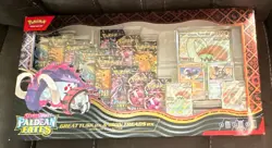 Pokemon Paldean Fates Great Tusk ex & Iron Treads ex Premium Collection Box 2024 - Image 1