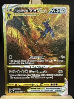 MINT Pokemon Crown Zenith Origin Forme Dialga VSTAR GG68/GG70 Gold - Image 1