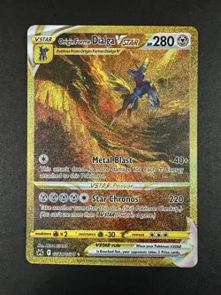 MINT Pokemon Crown Zenith Origin Forme Dialga VSTAR GG68/GG70 Gold - Image 2