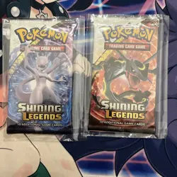 Pokemon Shining Legends Booster Pack Lot - Rayquaza & Mewtwo - Image 1