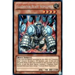 Gladiator Beast Hoplomus LCGX-EN239 Yu-Gi-Oh! Card Secret Rare - Image 1