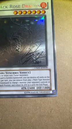 Yugioh Black Rose Dragon Ghost Rare CSOC-EN039 Signed By Amanda LaPalme - Image 4