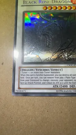 Yugioh Black Rose Dragon Ghost Rare CSOC-EN039 Signed By Amanda LaPalme - Image 5