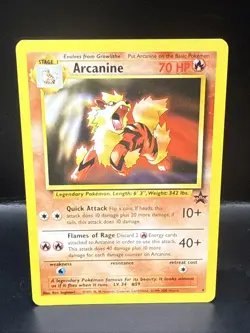 Pokemon Card - Arcanine WoTC Black Star Promo 6 Non Holo Q - Image 2