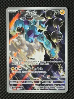Pokemon Cards Thundurus SVP 209 Scarlet & Violet Promo POKEMON CENTER - Image 1