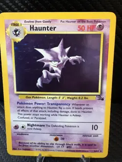 Haunter Holo 6/62 Fossil Set WOTC 1999 Pokemon Card LP - Image 1