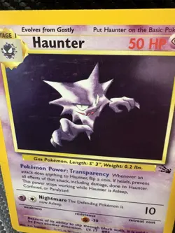 Haunter Holo 6/62 Fossil Set WOTC 1999 Pokemon Card LP - Image 2