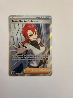 Pokemon TCG Destined Rivals Team Rockets Ariana Card 224/182 Full Art - Image 1
