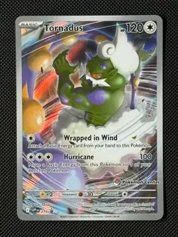 Pokemon Cards Tornadus SVP 210 Scarlet & Violet Promo POKEMON CENTER - Image 1